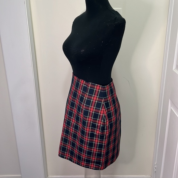 Vintage Tartan Plaid Mini Skirt Size Large - Picture 9 of 15